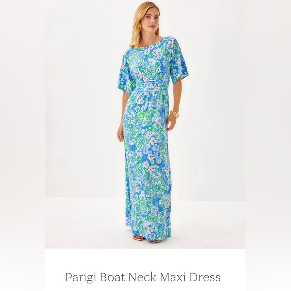 *last chance Parigi boat neck maxi dress - Picture 2 of 6